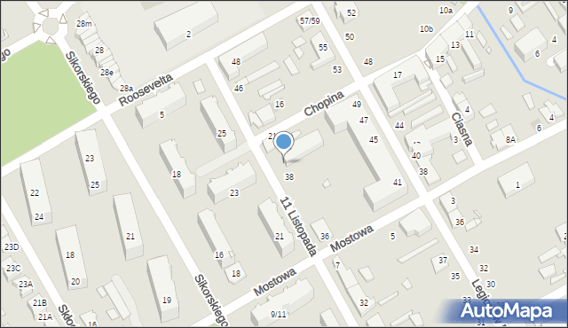 Żyrardów, 11 Listopada, 40, mapa Żyrardów