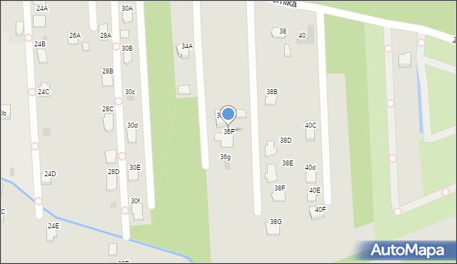 Tarnobrzeg, 12 Października, 36F, mapa Tarnobrzegu