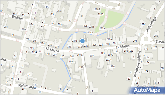 Wejherowo, 12 Marca, 232A, mapa Wejherowo