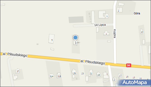 Gwizdaj, 14 Lipca, 3, mapa Gwizdaj