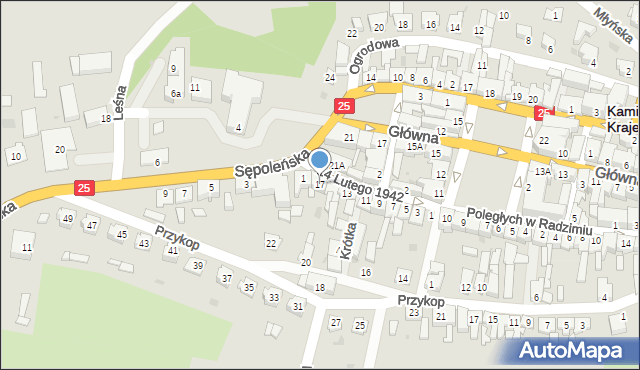 Kamień Krajeński, 14 Lutego 1942, 17, mapa Kamień Krajeński