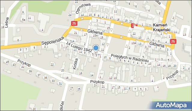 Kamień Krajeński, 14 Lutego 1942, 3, mapa Kamień Krajeński