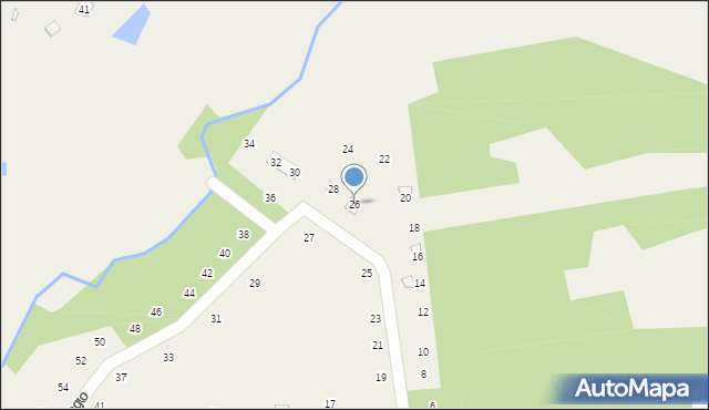 Nowa Kuźnica, 14 Lutego, 26, mapa Nowa Kuźnica