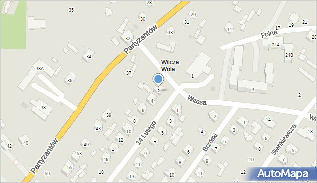 Stoczek Łukowski, 14 Lutego, 2, mapa Stoczek Łukowski