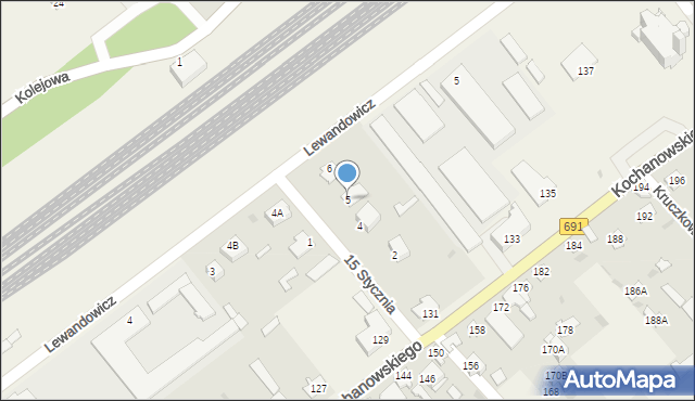 Garbatka-Letnisko, 15 Stycznia, 5, mapa Garbatka-Letnisko