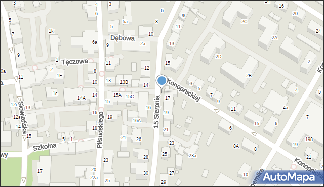 Kwidzyn, 15 Sierpnia, 1, mapa Kwidzyn