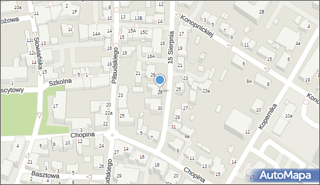 Kwidzyn, 15 Sierpnia, 28, mapa Kwidzyn