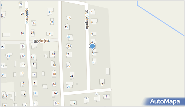 Miłkowice, 15 Sierpnia, 3, mapa Miłkowice