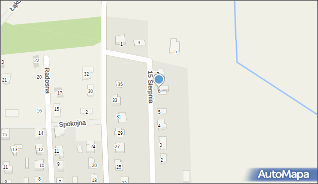 Miłkowice, 15 Sierpnia, 6, mapa Miłkowice