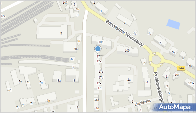 Nowogard, 15 Lutego, 17, mapa Nowogard