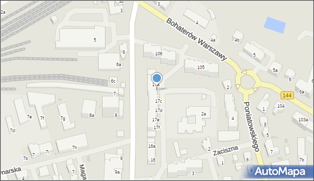 Nowogard, 15 Lutego, 17b, mapa Nowogard