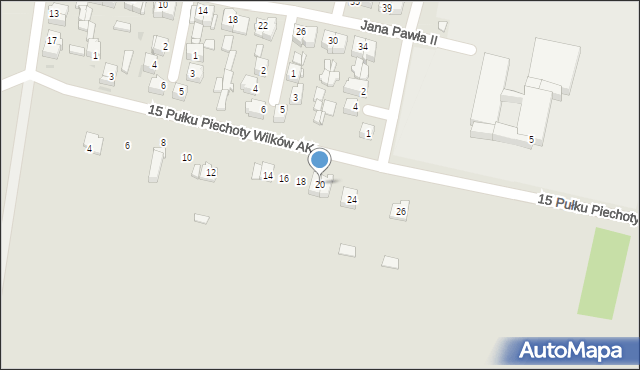 Ryki, 15 Pułku Piechoty Wilków AK, 20, mapa Ryki