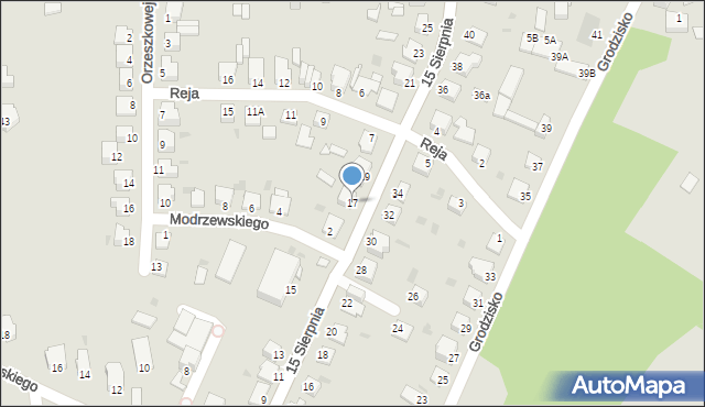 Sandomierz, 15 Sierpnia, 17, mapa Sandomierza