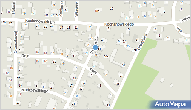 Sandomierz, 15 Sierpnia, 36, mapa Sandomierza