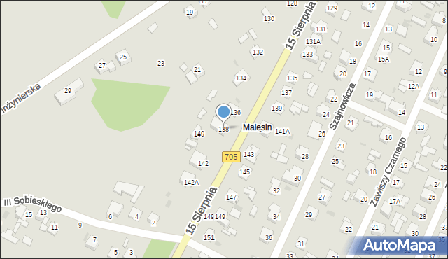 Sochaczew, 15 Sierpnia, 138, mapa Sochaczew