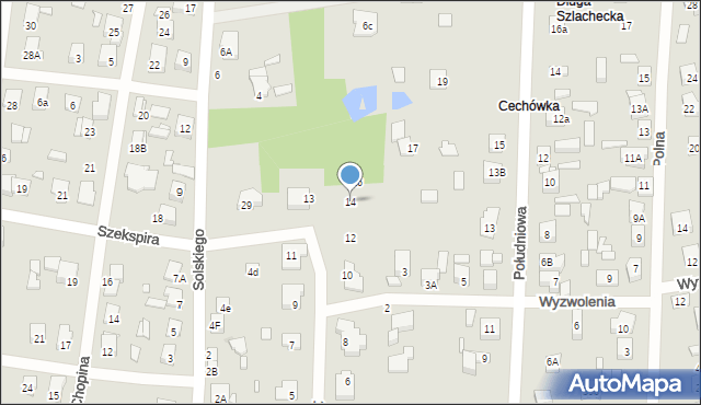 Sulejówek, 15 Września, 14, mapa Sulejówek