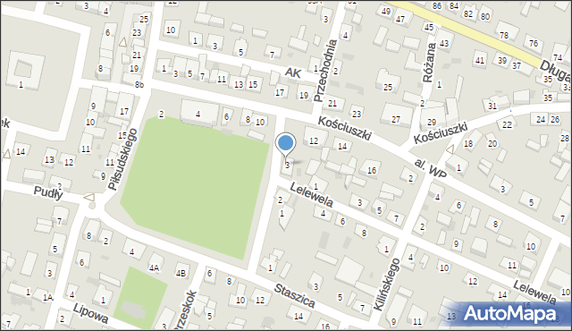 Żelechów, 15 Pułku Piechoty Wilków, 3, mapa Żelechów