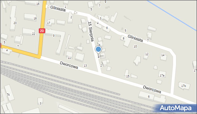 Złocieniec, 15 Sierpnia, 4, mapa Złocieniec