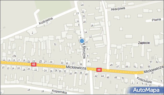 Wyśmierzyce, 16 Stycznia, 3, mapa Wyśmierzyce