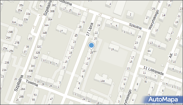 Czeladź, 17 Lipca, 16, mapa Czeladź