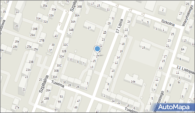 Czeladź, 17 Lipca, 17, mapa Czeladź