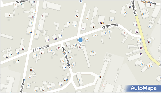 Gniewkowo, 17 Stycznia, 11, mapa Gniewkowo