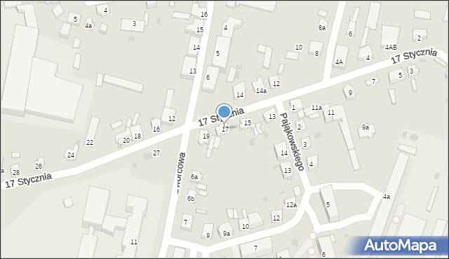 Gniewkowo, 17 Stycznia, 17, mapa Gniewkowo