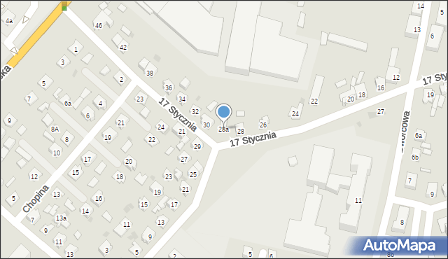 Gniewkowo, 17 Stycznia, 28a, mapa Gniewkowo