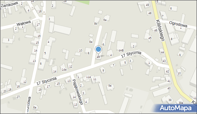 Gniewkowo, 17 Stycznia, 4A, mapa Gniewkowo