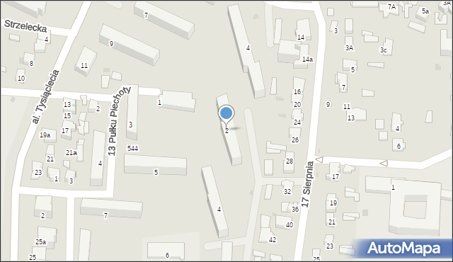 Pułtusk, 17 Stycznia, 2, mapa Pułtusk