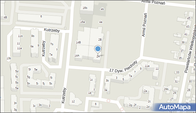 Września, 17 Dywizji Piechoty, 2A, mapa Wrześni