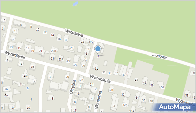 Ząbki, 17 Września, 4, mapa Ząbki