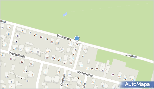 Ząbki, 17 Września, 5A, mapa Ząbki