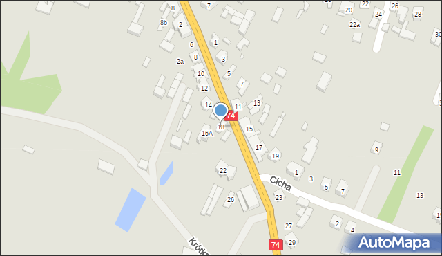 Żarnów, 17 Stycznia, 18, mapa Żarnów