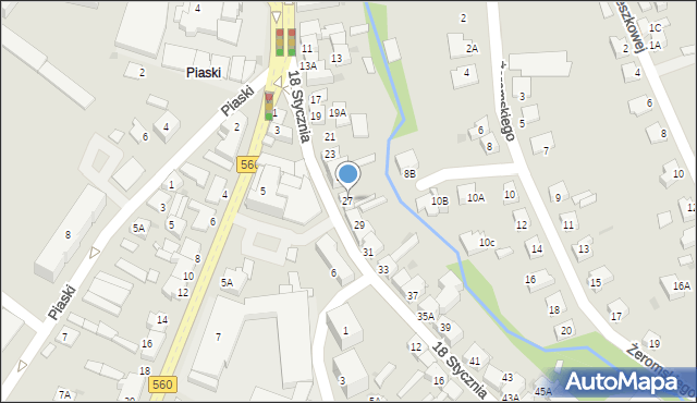 Brodnica, 18 Stycznia, 27, mapa Brodnica