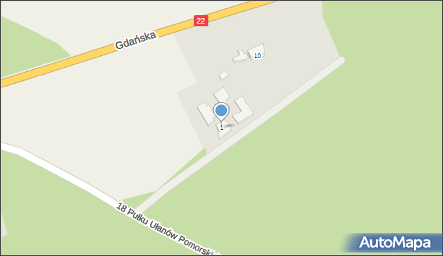 Nowa Cerkiew, 18 Pułku Ułanów Pomorskich, 1, mapa Nowa Cerkiew