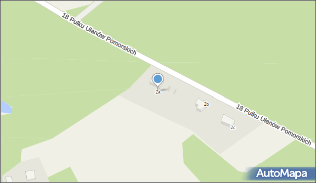 Nowa Cerkiew, 18 Pułku Ułanów Pomorskich, 2a, mapa Nowa Cerkiew