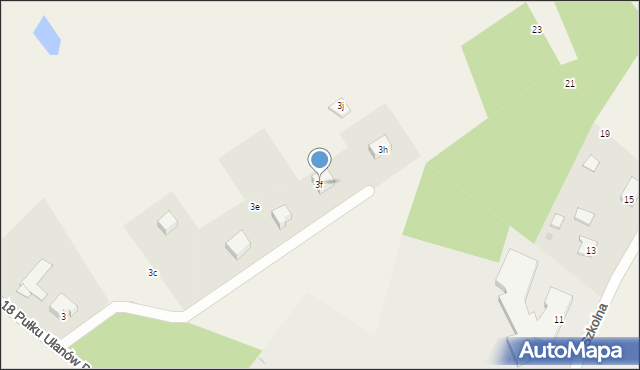 Nowa Cerkiew, 18 Pułku Ułanów Pomorskich, 3f, mapa Nowa Cerkiew