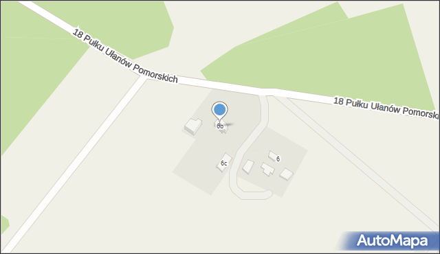 Nowa Cerkiew, 18 Pułku Ułanów Pomorskich, 6b, mapa Nowa Cerkiew