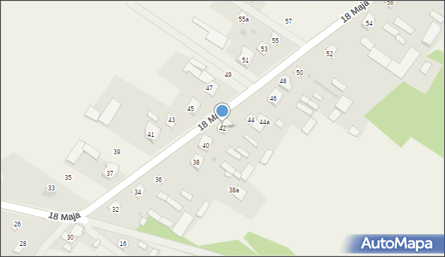 Pniewo, 18 Maja, 42, mapa Pniewo