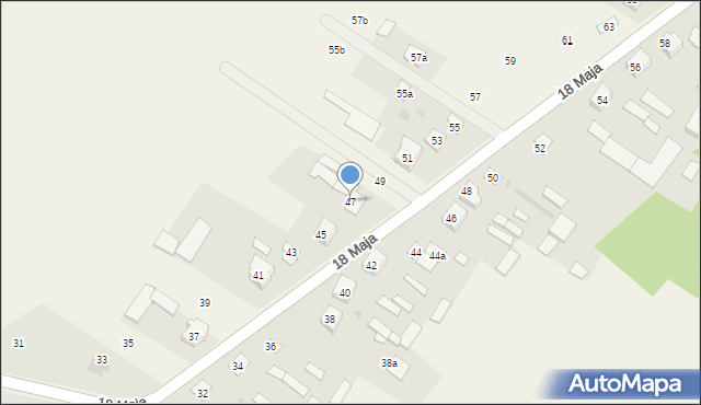 Pniewo, 18 Maja, 47, mapa Pniewo