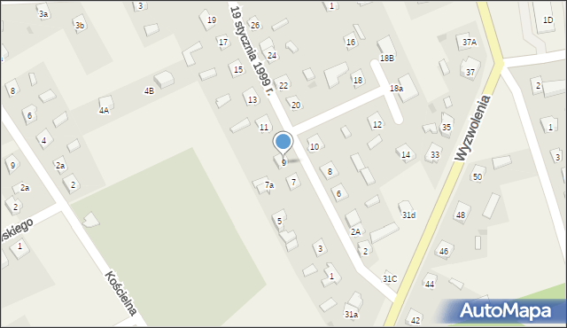 Iłowo-Osada, 19 stycznia 1999 r., 9, mapa Iłowo-Osada