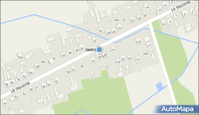 Jastrząb, 19 Stycznia, 31, mapa Jastrząb