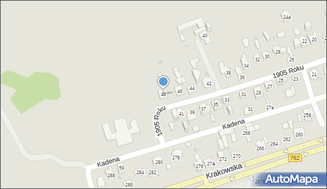 Kielce, 1905 Roku, 48, mapa Kielc