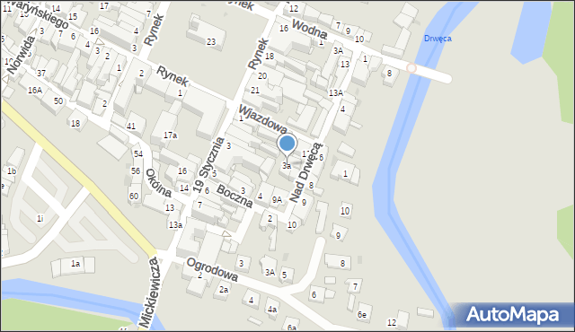 Nowe Miasto Lubawskie, 19 Stycznia, 3a, mapa Nowe Miasto Lubawskie