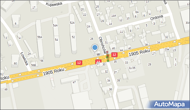 Radom, 1905 Roku, 50, mapa Radomia