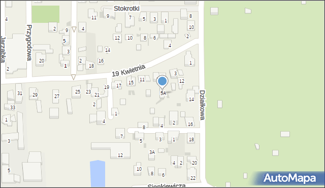 Rybie, 19 Kwietnia, 5A, mapa Rybie