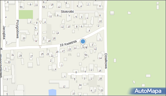 Rybie, 19 Kwietnia, 7, mapa Rybie