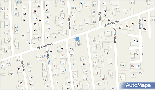 Rybie, 19 Kwietnia, 73, mapa Rybie