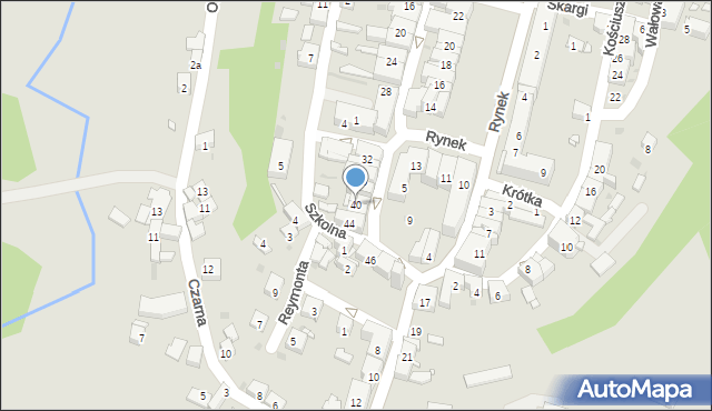 Biała, 1 Maja, 40, mapa Biała